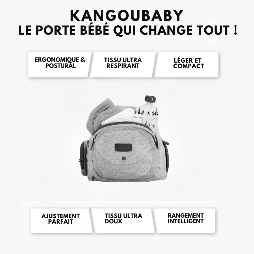 Kangoubaby™  Porte-bébé ergonomique certifié