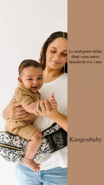 Kangoubaby™  Porte-bébé ergonomique certifié